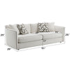 ACME Yolanda Beige Chenille Sofa with 4 Pillows Model LV03605