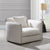 ACME Yolanda Beige Chenille Chair with Pillow Model LV03607