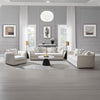 ACME Yolanda Beige Chenille Chair with Pillow Model LV03607