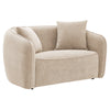 ACME Keith Beige Chenille Loveseat with 2 Pillows Model LV03611
