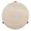 ACME Leonardo Travertine Top & Dark Oak Coffee Table Model LV03665