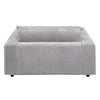 ACME Hilde Lighr Gray Cordoury Chaise with 2 Pillows Model LV03681