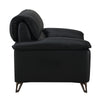 ACME Eilene Black Top Grain Leather Loveseat Model LV03701