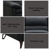 ACME Eilene Black Top Grain Leather Loveseat Model LV03701