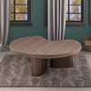 ACME Yoab Smoked Oak & Light Gray High Gloss Coffee Table Model LV03755