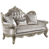 ACME Libertee Beige Fabric & Champagne Loveseat with 3 Pillows Model LV03821