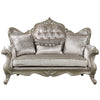 ACME Libertee Beige Fabric & Champagne Loveseat with 3 Pillows Model LV03821