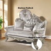 ACME Libertee Beige Fabric & Champagne Loveseat with 3 Pillows Model LV03821