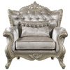 ACME Libertee Beige Fabric & Champagne Chair with Pillow Model LV03822