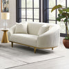 ACME Martina Ivory Velvet Loveseat with 2 Pillows Model LV03851
