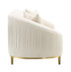 ACME Martina Ivory Velvet Loveseat with 2 Pillows Model LV03851