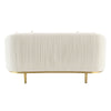 ACME Martina Ivory Velvet Loveseat with 2 Pillows Model LV03851