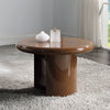 ACME Ronald Marble Pattern Top Dark Green & Brown High Gloss End Table Model LV03896