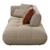 ACME Carrick Beige Sandwich Mesh Fabric Sectional Sofa with 6 Pillows Model LV03920