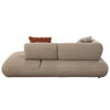 ACME Carrick Beige Sandwich Mesh Fabric Sectional Sofa with 6 Pillows Model LV03920