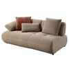 ACME Carrick Beige Sandwich Mesh Fabric Sectional Sofa with 6 Pillows Model LV03920
