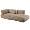 ACME Carrick Beige Sandwich Mesh Fabric Sectional Sofa with 6 Pillows Model LV03920