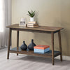 ACME Lamonte Walnut Sofa Table with Shelf Model LV04038