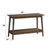 ACME Lamonte Walnut Sofa Table with Shelf Model LV04038