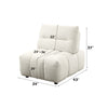 ACME Loanna Beige Linen Modular Armless Chair Model LV04040