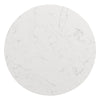 ACME Jaramillo White Natural Marble Top & Black End Table Model LV04046