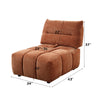 ACME Loanna Coral Red Linen Modular Armless Chair Model LV04050
