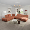 ACME Loanna Coral Red Linen Modular Armless Chair Model LV04050