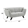 ACME Nayeli Light Gray Boucle Loveseat Model LV04201