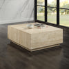 ACME Deon Beige Natural Marble Coffee Table with Natural Marble Top Model LV04245