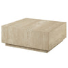 ACME Deon Beige Natural Marble Coffee Table with Natural Marble Top Model LV04245