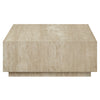 ACME Deon Beige Natural Marble Coffee Table with Natural Marble Top Model LV04245