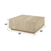 ACME Deon Beige Natural Marble Coffee Table with Natural Marble Top Model LV04245