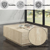 ACME Deon Beige Natural Marble Coffee Table with Natural Marble Top Model LV04245