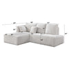 ACME Manya Ivory Corduroy Sectional Sofa Model LV04260