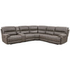 ACME Kantu Brown Synthetic Leather Motion Sectional Sofa Model LV04270