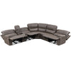 ACME Kantu Brown Synthetic Leather Motion Sectional Sofa Model LV04270
