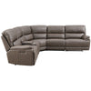 ACME Kantu Brown Synthetic Leather Motion Sectional Sofa Model LV04270
