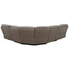 ACME Kantu Brown Synthetic Leather Motion Sectional Sofa Model LV04270
