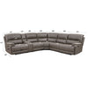 ACME Kantu Brown Synthetic Leather Motion Sectional Sofa Model LV04270