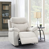 ACME Chriki Beige Polished Microfiber Power Recliner with Lift & Heating & Massage Model LV04271