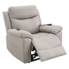 ACME Chriki Light Gray Polished Microfiber Power Recliner with Lift & Heating & Massage Model LV04272