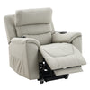 ACME Marsha Light Gray Silicone Synthetic Leather Power Recliner with Lift & Massage Model LV04273
