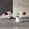 ACME Mardi Maroon & Beige Tweed Sectional Sofa with 6 Pillows Model LV04280