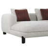 ACME Mardi Maroon & Beige Tweed Sectional Sofa with 6 Pillows Model LV04280