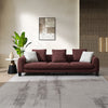 ACME Mardi Maroon Tweed Sofa with 6 Pillows Model LV04290