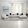 ACME Manilla Ivory White Linen Chair Model LV04322