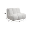 ACME Manilla Ivory White Linen Chair Model LV04322