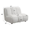 ACME Manilla Ivory White Linen Chair Model LV04322