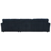 ACME Breton Blue Corduroy Sectional Sofa with 4 Pillows Model LV04400