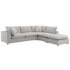 ACME Marisa Beige Boucle Modular Ottoman Model LV04414